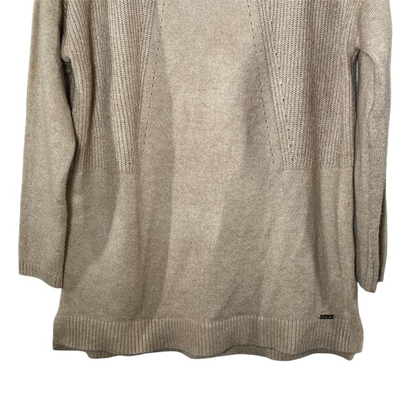 Calvin Klein Beige Knit Sweater Medium Crewneck Pullover - Picture 3 of 12